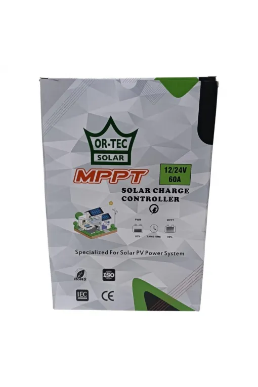 Ortec 60A Amper 12V / 24V MPPT Bluetooth Özellikli Şarj Kontrol Cihazı